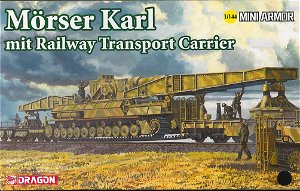 Dragon Model Kit military 14132 - Morser Karl mit Railway Transporter Carrier (1:144)