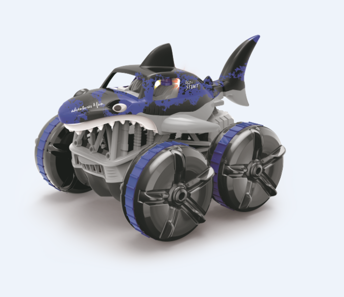 Mac Toys Obojživelné auto žralok modré