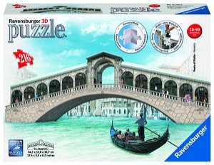 Ravensburger 3D puzzle Rialto most, Benátky 216 dílků 3D