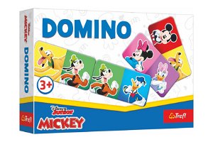 Trefl Domino papírové Mickey Mouse a přátelé 21 kartiček společenská hra v krabici 21x14x4cm