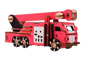 Rappa Woodcraft Dřevěné 3D puzzle Hasičský vůz