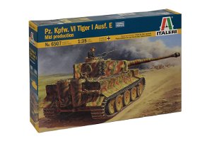 Italeri Model Kit tank 6507 - Pz.Kpfw.VI TIGER I Ausf.E mid production (1:35)