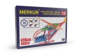 MERKUR - Stavebnice Merkur 013 Vrtulník, 222 dílů, 10 modelů