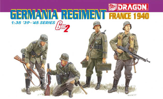 Dragon Model Kit figurky 6281 - GERMANIA REGIMENT (FRANCE 1940) (GEN2) (1:35)