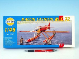 Směr model letadla Macchi Castoldi M.C.72 1:48 17,5x19cm v krabici 31x13,5x3,5cm