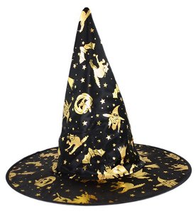 Rappa Dětský klobouk čarodějnice/Halloween