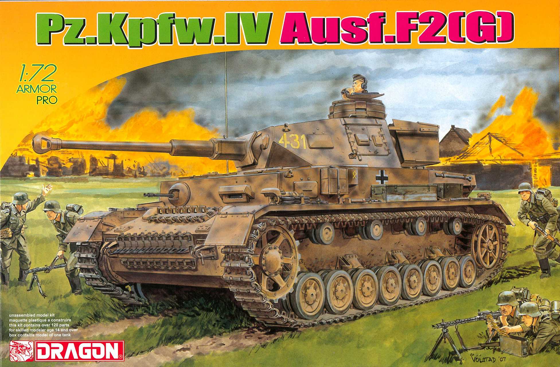 Dragon Model Kit tank 7359 - Pz.Kpfw.IV Ausf.F2(G) (1:72)