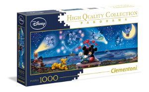 Clementoni Puzzle 1000 dielikov panorama - Mickey a Minnie