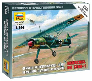 Zvezda Wargames (WWII) letadlo 6184 - Henschel HS-126B (1:144)