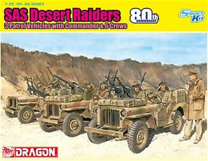 Dragon Model Kit military 6931 - SAS 4X4 Truck Unit w/Commander and Crews (SAS 80th Anniversary) (1:35)