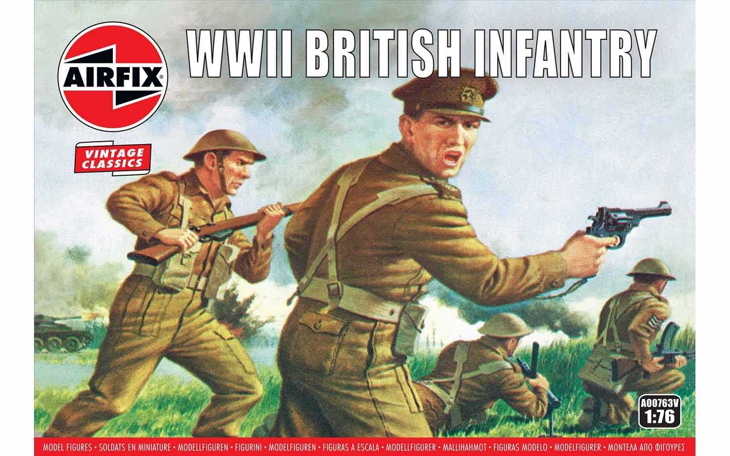 Airfix Classic Kit VINTAGE figurky A00763V - WWII British Infantry (1:76)