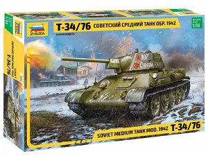 Zvezda Model Kit tank 3686 - T-34/76 mod.1942 (1:35)