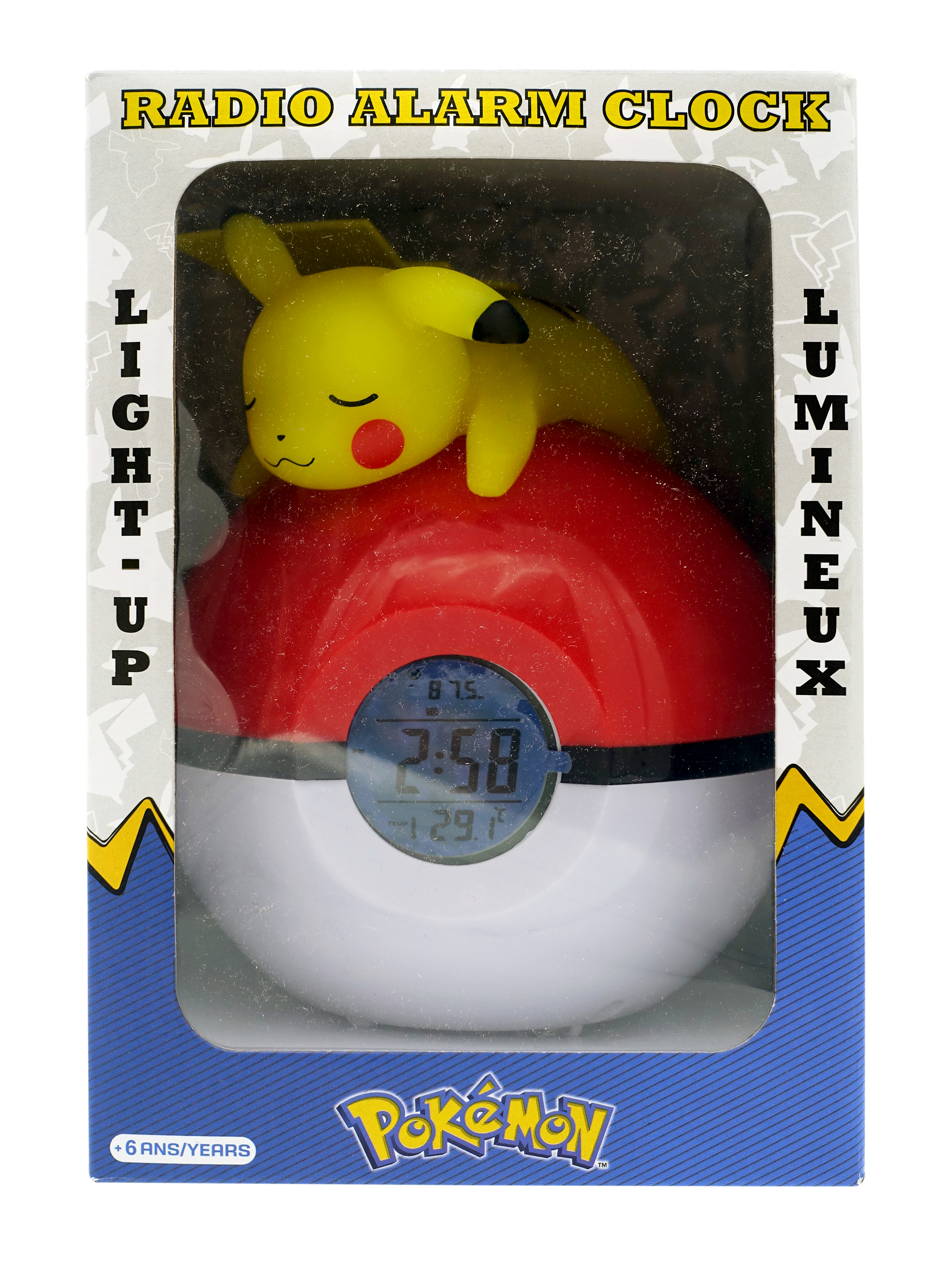 Teknofun Pokémon: Budík - Pikachu & PokeBall
