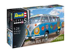 Revell Plastic ModelKit auto 07050 - VW T1 Samba Bus "Flower Power" (1:24)