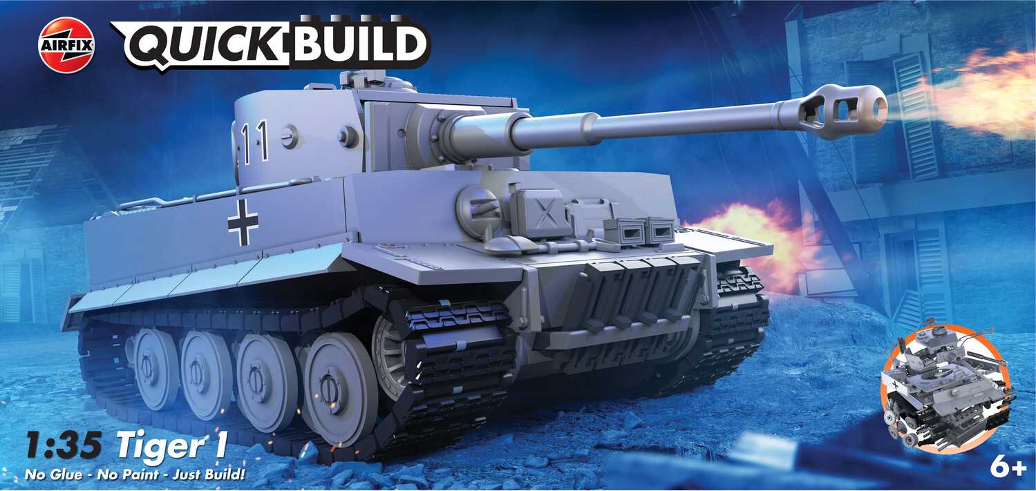 Airfix Quick Build tank J6041 - Tiger I (1:35)