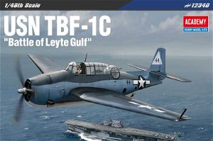 Academy Model Kit letadlo 12340 - USN TBF-1C "Battle of Leyte Gulf" (1:48)