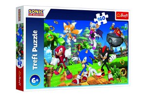 Trefl Puzzle Sonic a přátelé/Sonic The Hedgehog 41x27,5cm 160 dílků v krabici 29x19x4cm