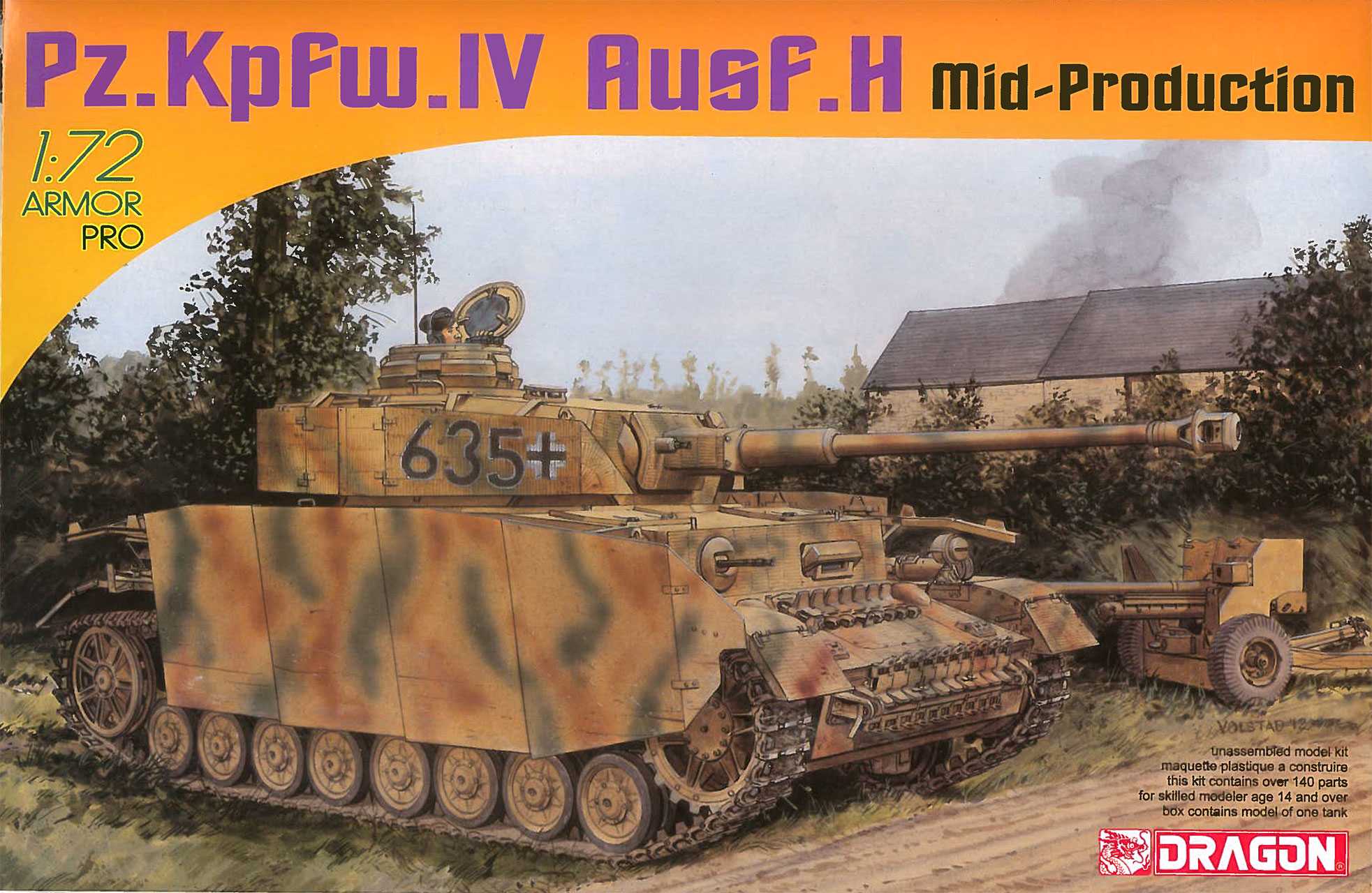 Dragon Model Kit tank 7279 - Pz.Kpfw.IV Ausf.H Mid Production (1:72)