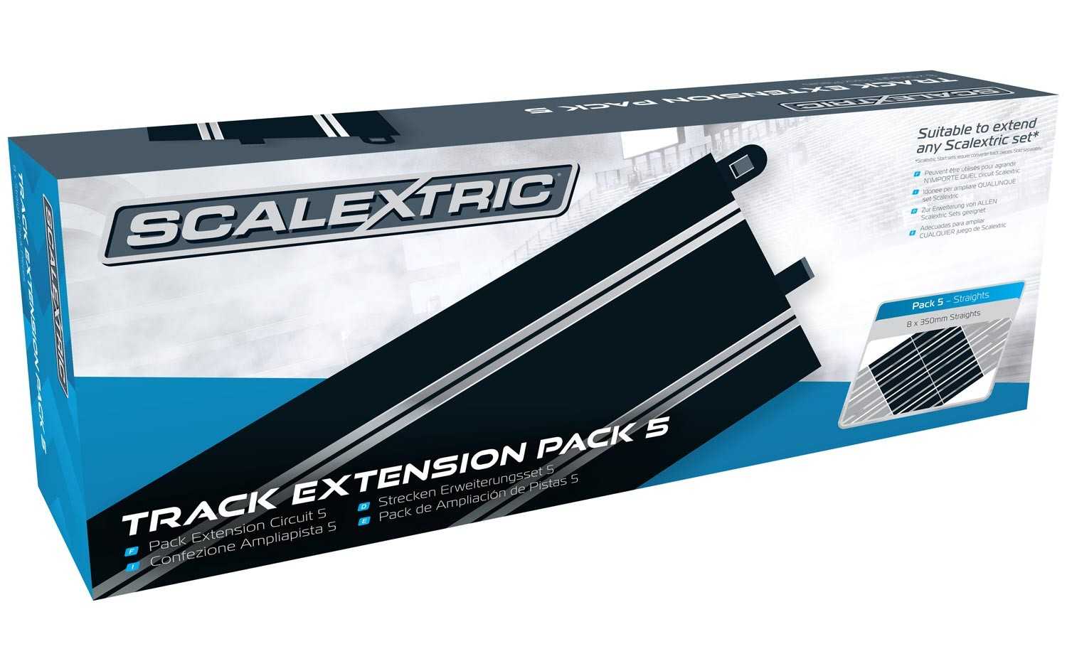 Scalextric Rozšíření trati SCALEXTRIC C8554 - Track Extension Pack 5 - 8 X C8205 Straights