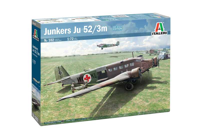 Italeri Model Kit letadlo 0102 - Ju-52/3m (1:72)