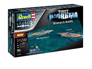 Revell Gift-Set lodě 05668 - Bismarck Battle (1:1200)