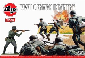 Airfix Classic Kit VINTAGE figurky A02702V - WIWII German Infantry (1:32)