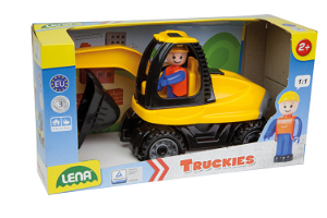 LENA Auto Truckies bagr plast 25cm v krabici 24m+