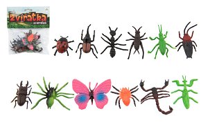 Teddies Hmyz/zvířátko mini plast 4-8cm 12 ks v sáčku