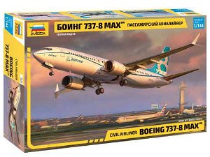 Zvezda Model Kit letadlo 7026 - Boeing 737- 8 MAX (1:144)