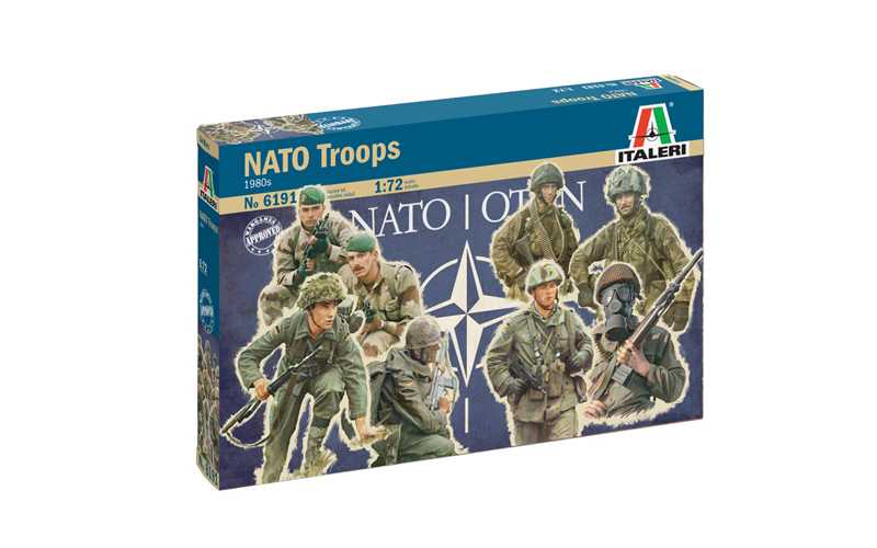 Italeri Model Kit figurky 6191 - NATO TROOPS (1980s) (1:72)