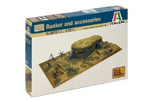 Italeri Model Kit diorama 6070 - WWII - BUNKER AND ACCESSORIES (1:72)