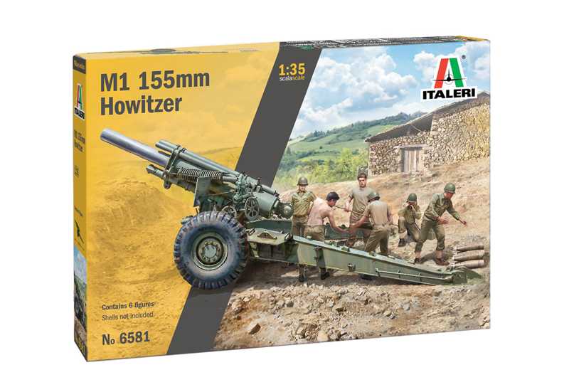 Italeri Model Kit military 6581 - M1 155mm Howitzer (1:35)