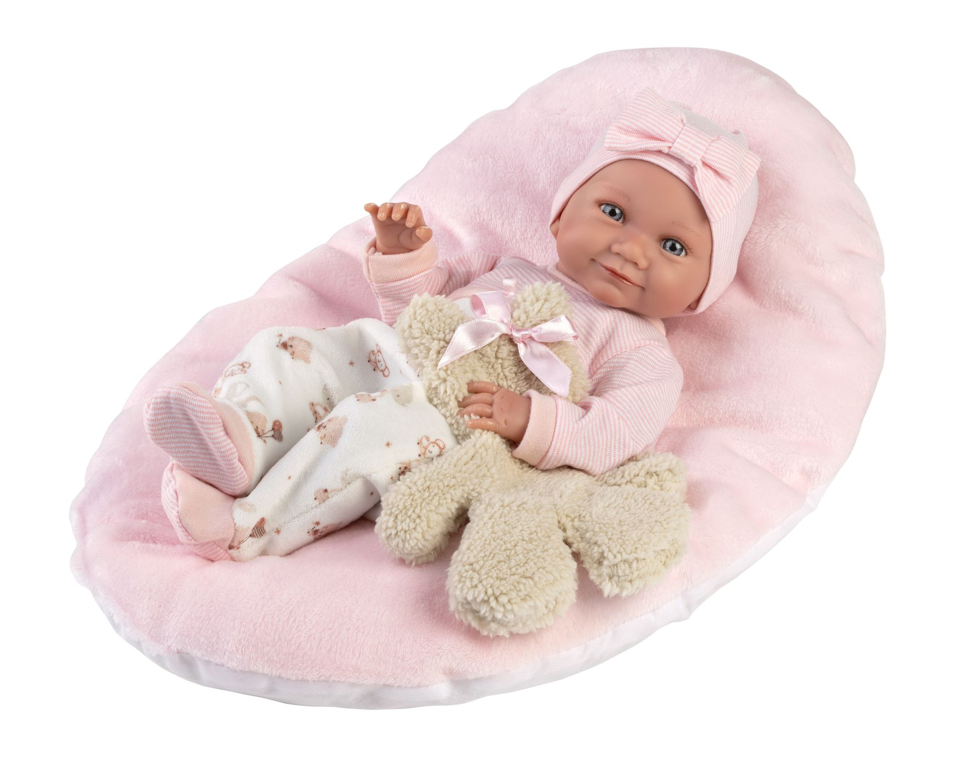 Rappa Llorens 73808 NEW BORN HOLČIČKA realistická panenka miminko s celovinylovým tělem 40 cm