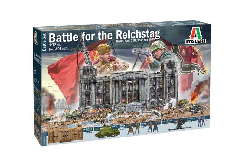 Italeri Model Kit diorama 6195 - Berlin 1945: Battle for the Reichstag (1:72)