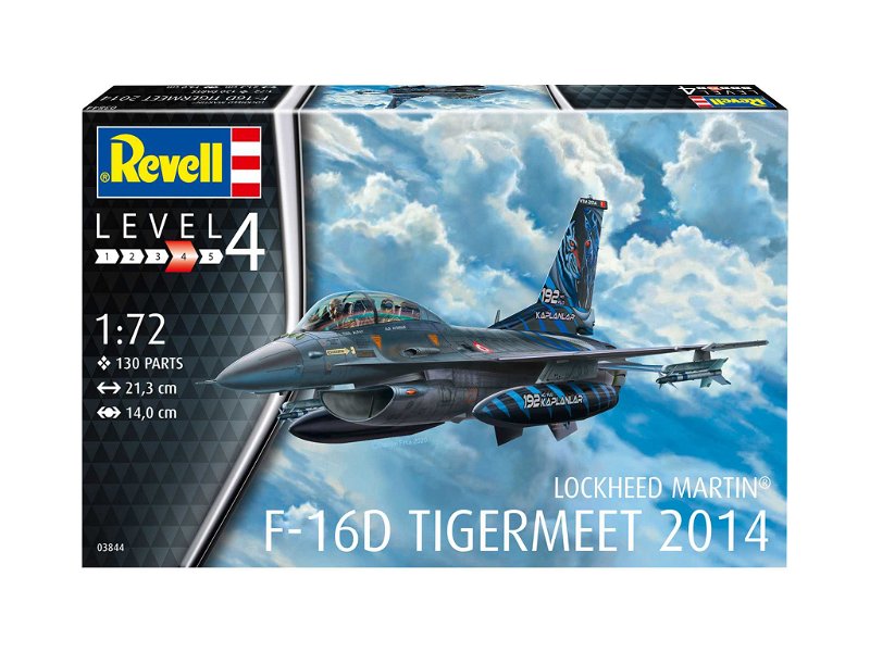 Revell Plastic ModelKit letadlo 03844 - Lockheed Martin F-16D Tigermeet 2014 (1:72)