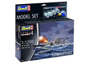 Revell ModelSet loď 65181 - Battleship Gneisenau (1:1200)