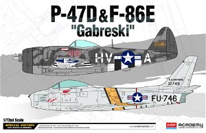 Academy Model Kit letadlo 12530 - P-47D & F-86E "Gabreski" LE: (1:72)