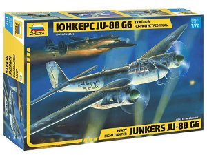 Zvezda Model Kit letadlo 7269 - Junkers JU-88 G6 (1:72)