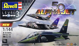 Revell Plastic ModelKit letadla 03810 - 50th Anniversary "Alpha Jet" (1:144)