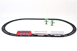 Mac Toys Vlaková dráha, červená, 111cm