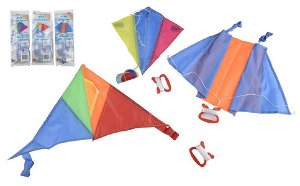 Teddies Drak létající polyester 45x25cm/25x28cm/46x28cm barevný v sáčku, různé druhy