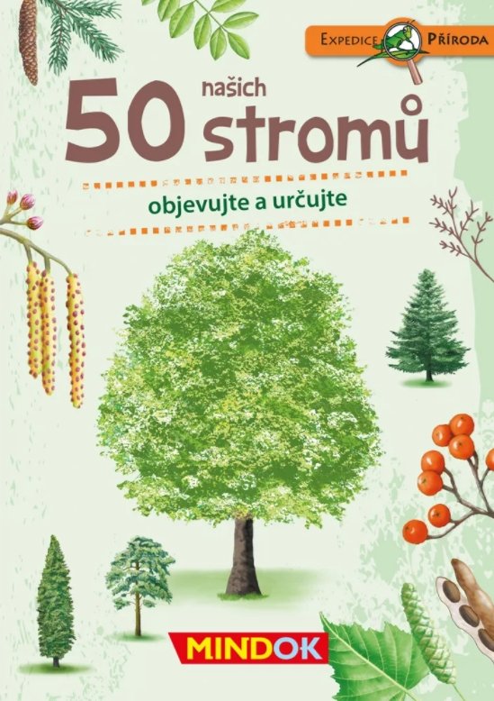 Mindok vzdělávací hra Expedice příroda: 50 našich stromů