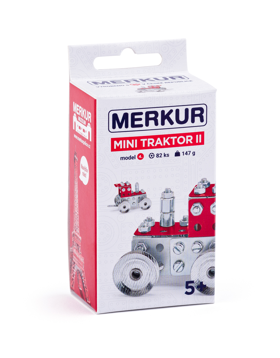 MERKUR - Stavebnice Mini 54 - traktor s vlekem