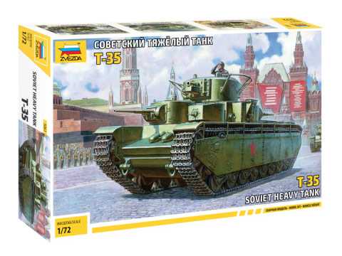 Zvezda Model Kit tank 5061 - Soviet Heavy Tank T-35 (1:72)