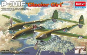 Academy Model Kit letadlo 12208 - P-38F LIGHTNING GLACIER GIRL (1:48)