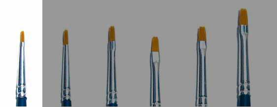 Italeri Brush Synthetic Flat - SINGLE PACK 52221 - plochý syntetický štětec (velikost 000)