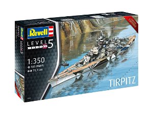 Revell Plastic ModelKit loď 05096 - German Battleship WWII TIRPITZ (1:350)