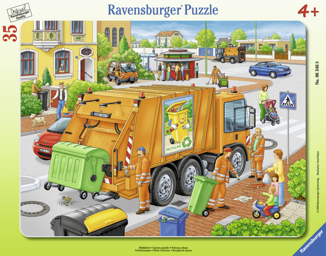 Ravensburger dětské puzzle Odvoz odpadu    35d