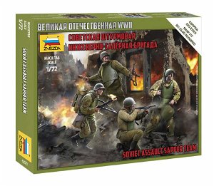 Zvezda Wargames (WWII) figurky 6271 – Soviet Assault Group (1:72)