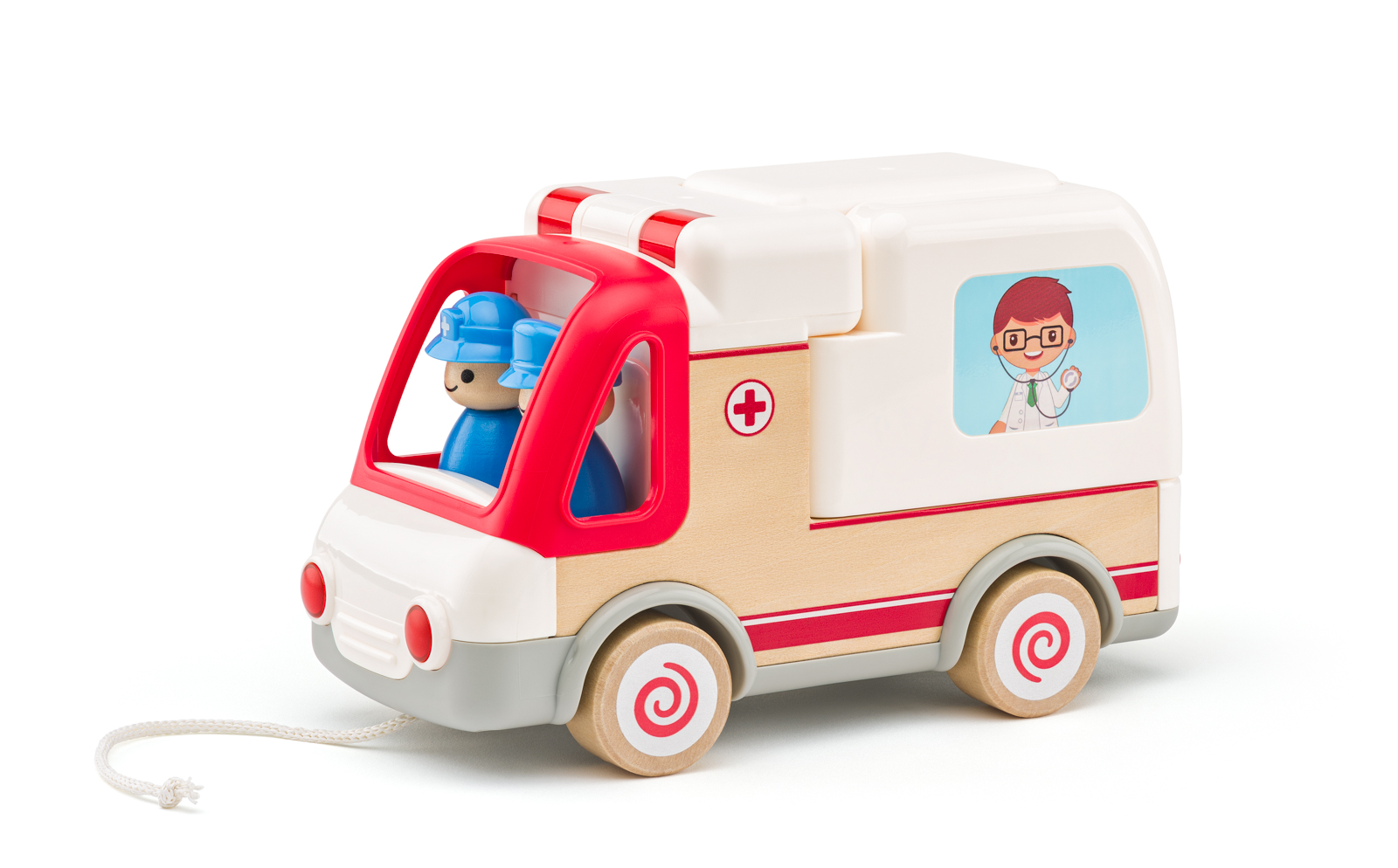Woody Auto ambulancia so zvukmi a svetlom